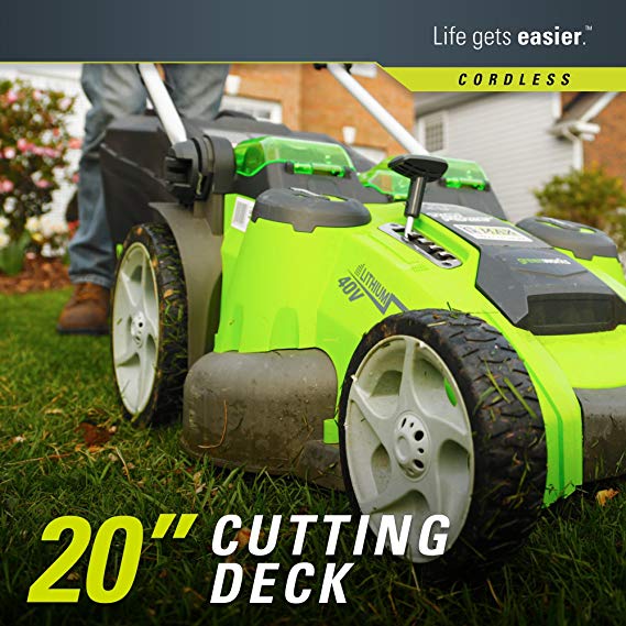 Greenworks-Lawn-Mower cutting path